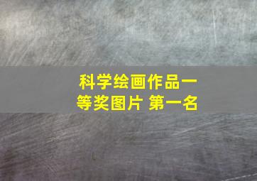 科学绘画作品一等奖图片 第一名